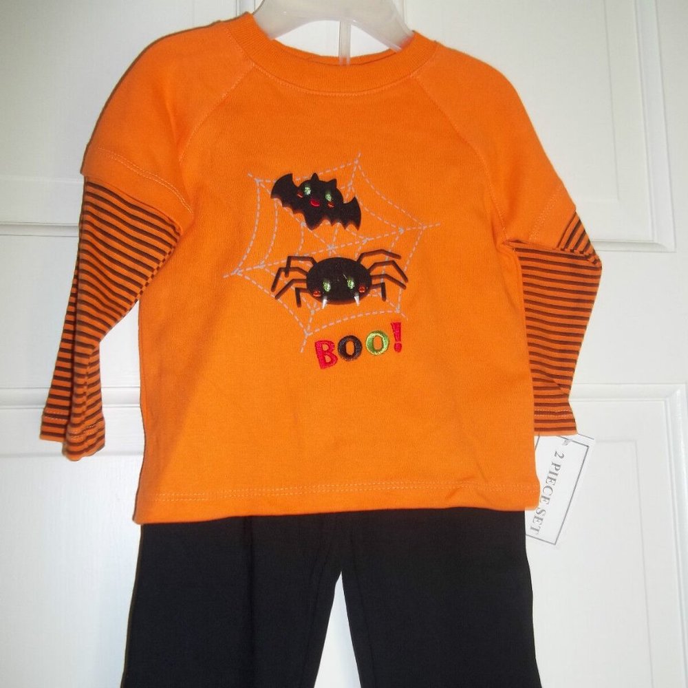 NURSERY RHYME BABY'S 2 PIECE HALLOWEEN OUTFIT 3/6 MO.